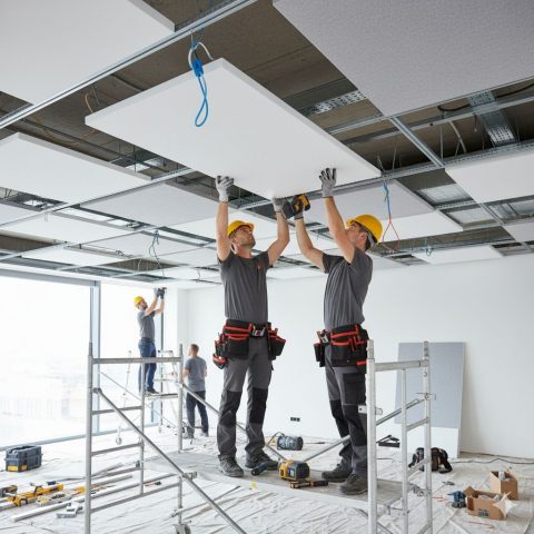 Монтаж акустических панелей на потолок: технологии крепления и особенности установки