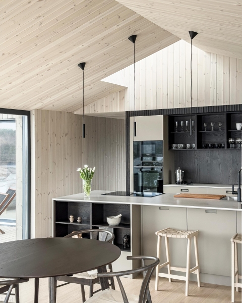 Современная вилла в суровом скандинавском ландшафте